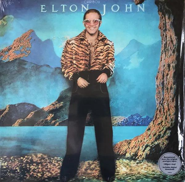 Elton John Caribou Remastered 180g Vinyl LP, collectible vinyl, classic rock/pop, remastered sound, 1974 album cover