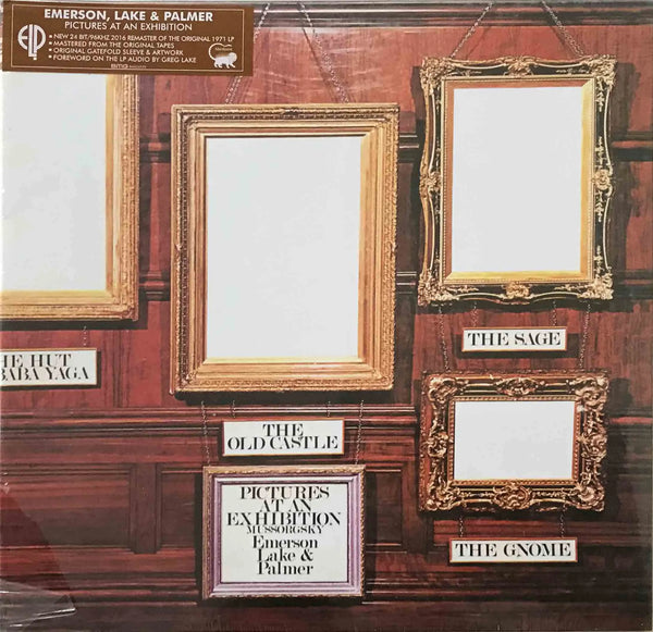 Emerson, Lake & Palmer Pictures At An Exhibition Gatefold Vinyl LP, collectible vinyl, progressive rock, 2016 remaster, classical-inspired artwork