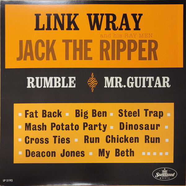 Link Wray & His Ray Men - Jack the Ripper, Blood Red Coloured Vinyl LP