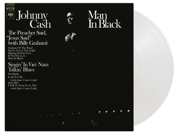 Johnny Cash – Man In Black, Numbered, Crystal Clear Vinyl LP