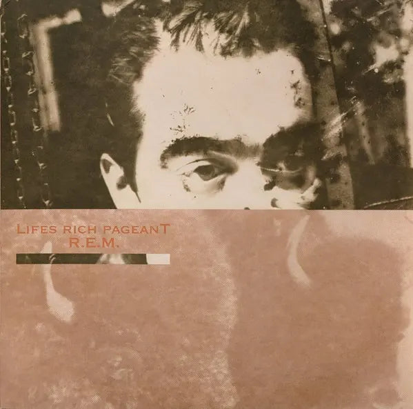 R.E.M. Lifes Rich Pageant Reissue Vinyl LP, collectible vinyl, alternative rock, classic 1986 album, sepia-toned artwork