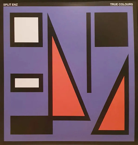 Split Enz True Colours Orange Vinyl LP, collectible vinyl, new wave, bold geometric artwork, classic 1980 album