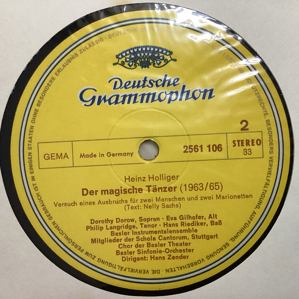 Franco Evangelisti / Heinz Holliger – Die Schachtel / Der Magische Tänzer, '71 DGG 2561 106 Franco Evangelisti / Heinz Holliger – Die Schachtel / Der Magische Tänzer, '71 DGG 2561 106