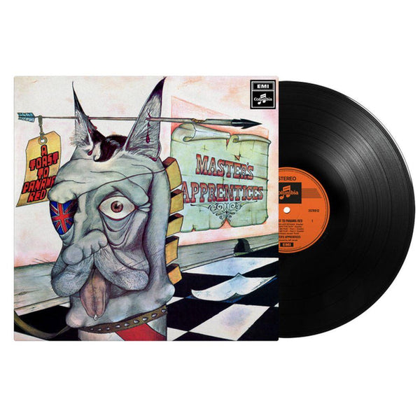 Vinyl LP record of 'Master's Apprentices - A Toast To Panama Red' with a stylized cartoon dog cover art