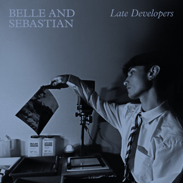 Belle and Sebastian Late Developers vinyl LP, 2023 indie pop album with sepia-toned cover art