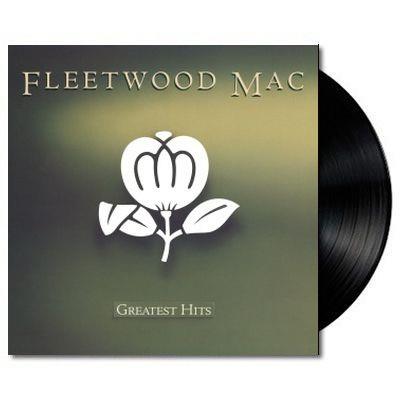 Fleetwood Mac Greatest Hits vinyl LP, green foliage cover, soft rock collectible vinyl album