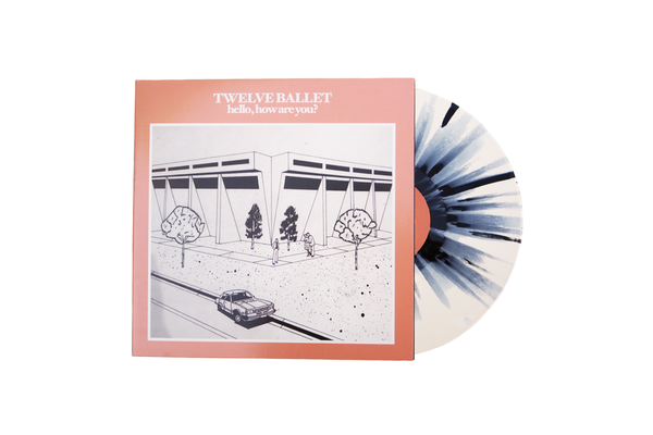 Twelve Ballet Hello, How Are You? coloured splatter vinyl LP, experimental indie rock, retro line drawing cover art