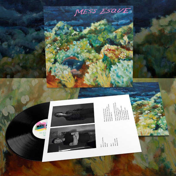 Mess Esque self-titled vinyl LP, dream-rock ambient indie, minimalist oil painting landscape cover art