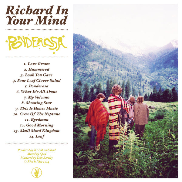 Richard In Your Mind - Ponderosa LP, 2021 Rice Is Nice Records – RIN024LP