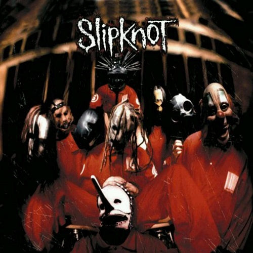 Slipknot self-titled ltd. coloured vinyl LP, fiery cover, nu-metal album