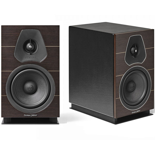 front view of Sonus Faber Lumina II Wenge, ex-display bookshelf speakers