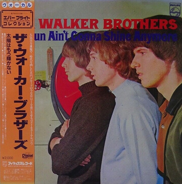The Walker Brothers ‎– The Sun Ain't Gonna Shine Anymore, 1982 Philips ‎– EVER-14 Japan Vinyl +Obi