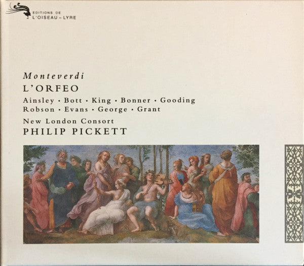 Monteverdi – L'Orfeo, Philip Pickett, New London Consort · Germany 1992 L'Oiseau-Lyre – 433 545-2  2xCD Box Set