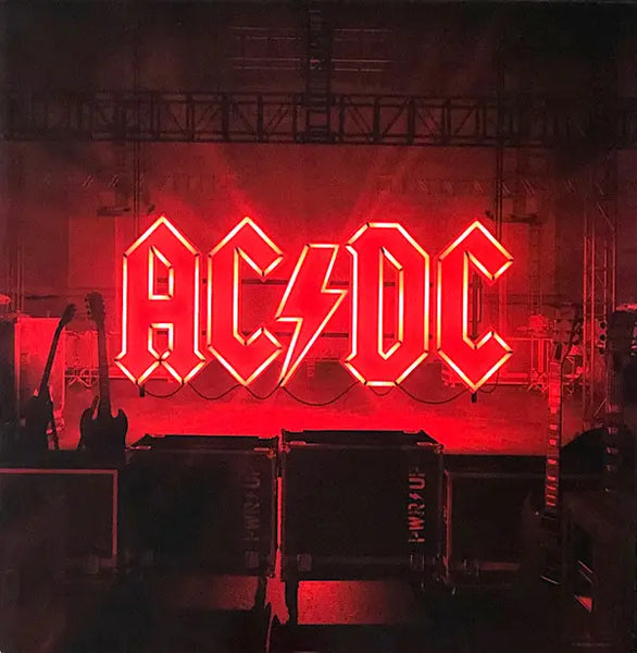 Power-Up - AC/DC logo on a stage with red lighting