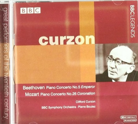 Curzon - Beethoven / Mozart ‎– No.5 & Concerto No.26, UK 1999 BBC ‎– BBCL 4020-2