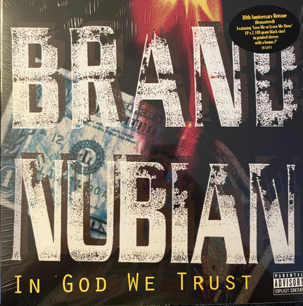 Brand Nubian – In God We Trust, 30th Anniversary 2x Black Vinyl LP + 7"
