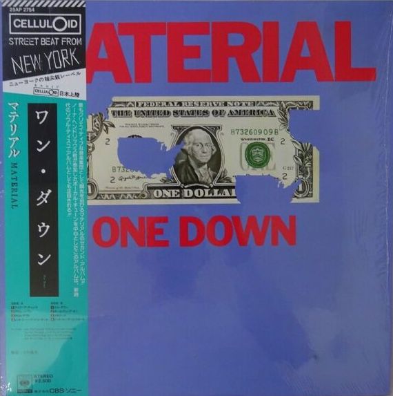 Material - One Down, 1983 CBS/Sony 25AP 2754 Japan Vinyl LP + Obi
