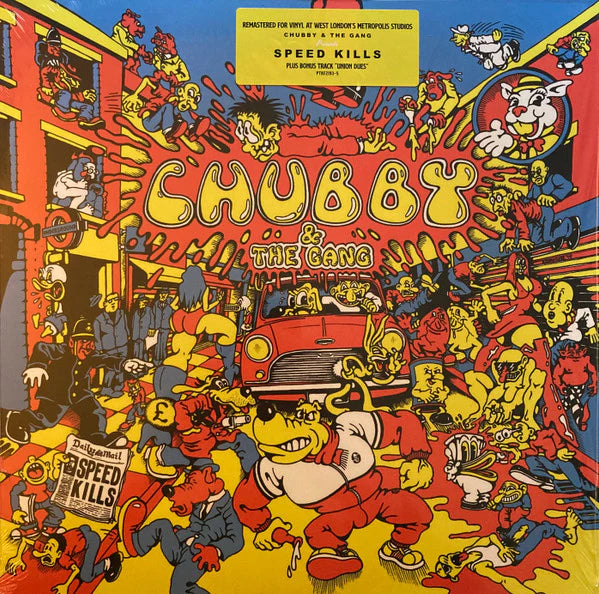 Speed Kills vinyl by Chubby & The Gang album cover art