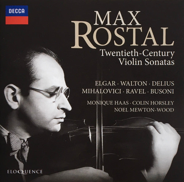 Max Rostal - Twentieth-Century Violin Sonatas, 2021 Australia Decca ‎– 482 9059 (New)