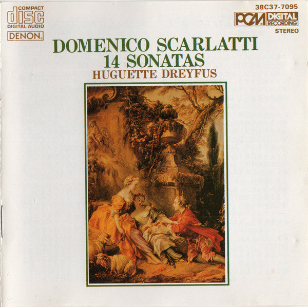 Domenico Scarlatti - Huguette Dreyfus – 14 Sonatas, Japan 1984 Denon – 38C37-7095