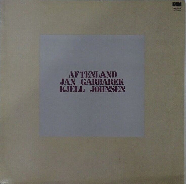 Jan Garbarek, Kjell Johnsen - Aftenland, ECM PAP-9226 Japan Promo Vinyl LP