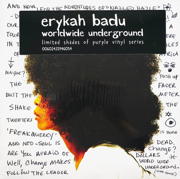 Erykah Badu – Worldwide Underground, Limited Edition Purple Coloured Vinyl LP