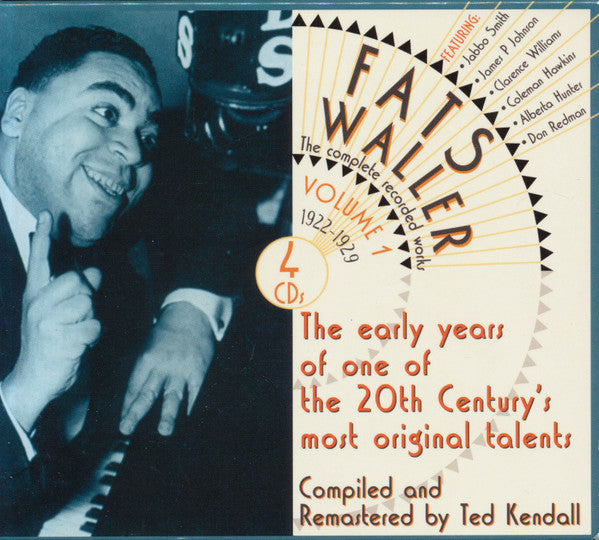 Fats Waller ‎– The Complete Recorded Works, Vol. 1 Messin' Around With The Blues. UK 2007 4xCD JSP Records JSP927 (Sealed)