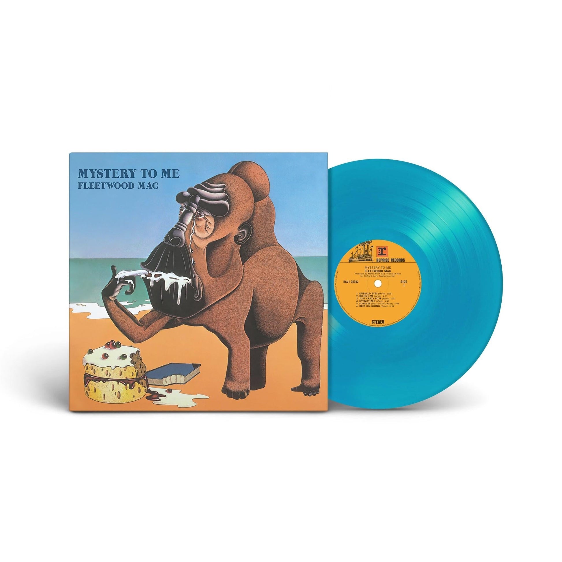 Album cover art of Mystery To Me blue vinyl LP by Fleetwood Mac