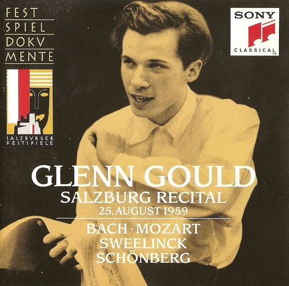Glenn Gould, Bach, Mozart, Sweelinck, Schönberg – Salzburg Recital 25. August 1959. E.U. 1994 Sony Classical SMK 53 474