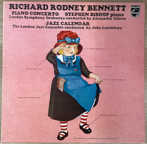 Richard Rodney Bennett – Jazz Calendar, UK 1971 Philips – 6500 301 Vinyl LP