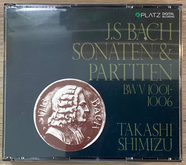 Takashi Shimizu / Bach: Violin Sonatas & Partitas (2-CD Set) Japan Platz PLCC-627/8