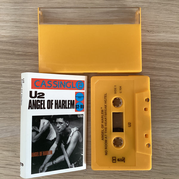 U2 – Angel Of Harlem, Australia & NZ 1988 Island Records – C 704 Yellow Casing Cassette Tape