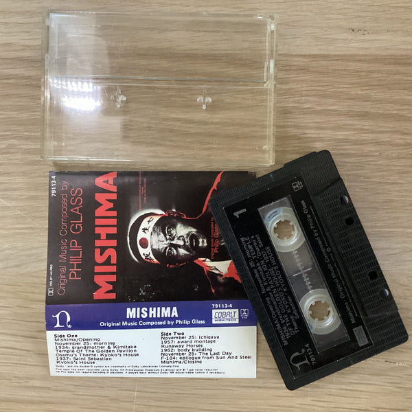 Philip Glass – Mishima, Aust. 1985 Nonesuch – 79113-4 COBALT HIGH-TECH Cassette Tape