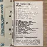 "For The Record" 1985 Australian EMI Promotional Cassette Tape TC-RP 126