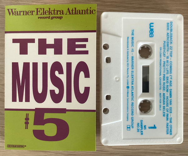 The Music #5, 1990 Warner Elektra Atlantic Record Group Promotional Cassette Tape TC-RP 126