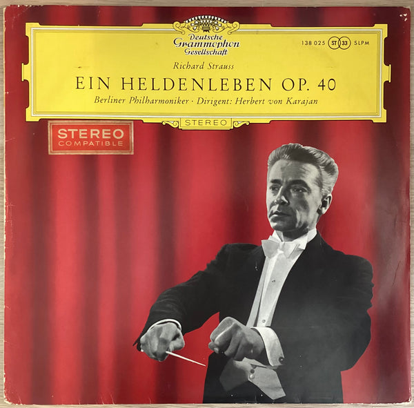Richard Strauss - Ein Heldenleben Op. 40, Karajan. 1959 DGG Red Stereo 138 025 SLPM
