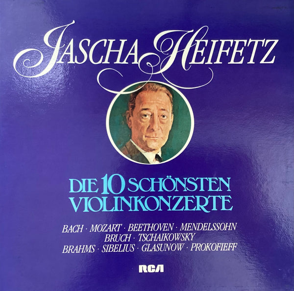 Jascha Heifetz – Die 10 Schönsten Violinkonzerte, Germany 1981 RCA – RL 00720 6xLP Box Set