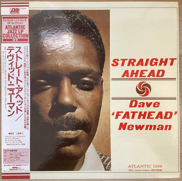 David "Fathead" Newman – Straight Ahead, 1992 Atlantic AMJY-1366 Japan Vinyl + OBI