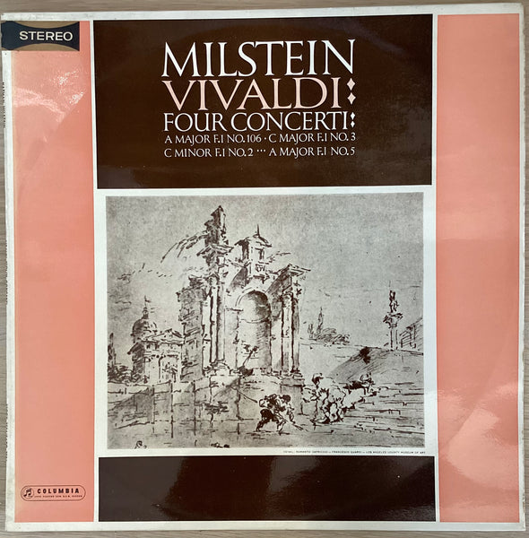 Vivaldi Violin Concerti - Nathan Milstein, Promo. Aust. B&S EMI / Columbia SAXO 7524