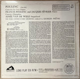 Francis Poulenc - De Wiele ‧ Février - Georges Prêtre – Concerto For Two Pianos, Etc. 1963 UK HMV ASD 517