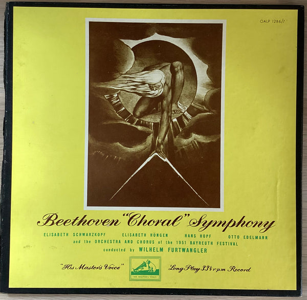Beethoven No.9, Furtwängler, Schwarzkopf. His Master's Voice – OALP 1286/7 2xLP Box Set