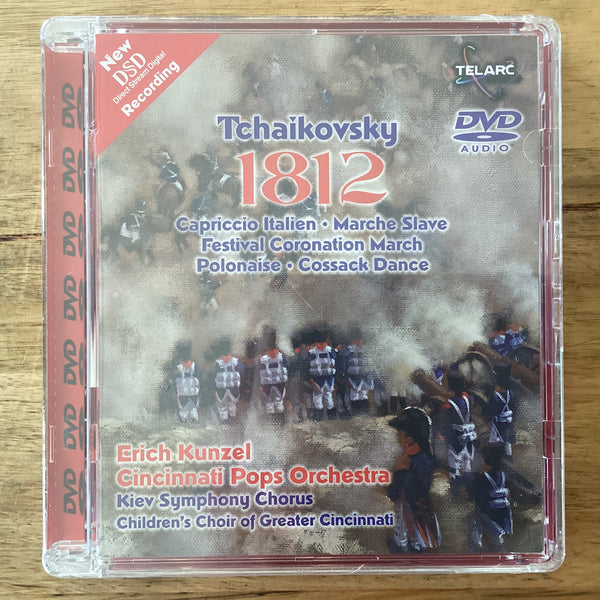 Tchaikovsky 1812 Overture, Erich Kunzel, (New DSD Recording), US 2001 Telarc – DVDA-70541 Multichannel DVD-Audio (Sealed)
