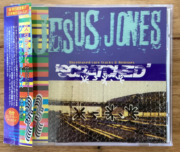 Jesus Jones – Scratched: Unreleased Rare Tracks & Remixes, EMI – TOCP-7812 1993 Japan CD + OBI