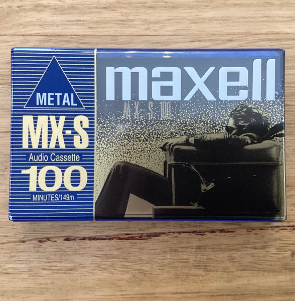 Maxell MX-S 100 Metal Type IV Audio Cassette Tape. New (Factory Sealed)