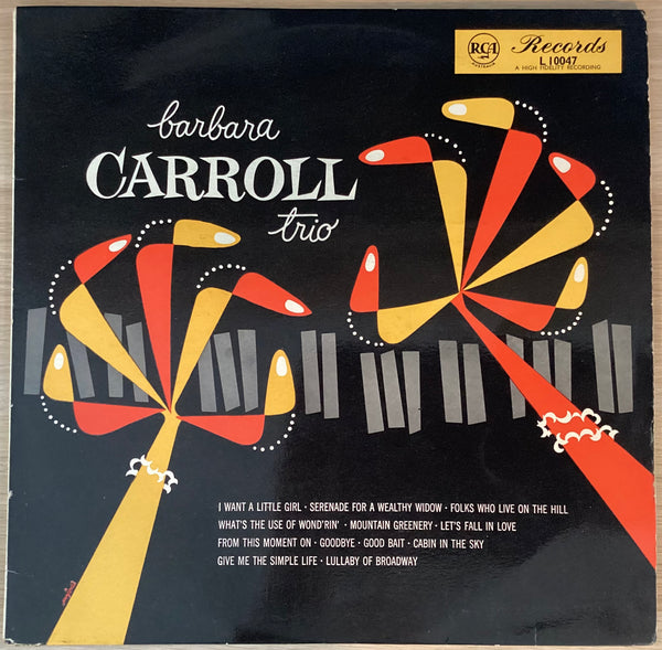 Barbara Carroll Trio – Barbara Carroll Trio, Australia 1957 RCA Australia – L 10047