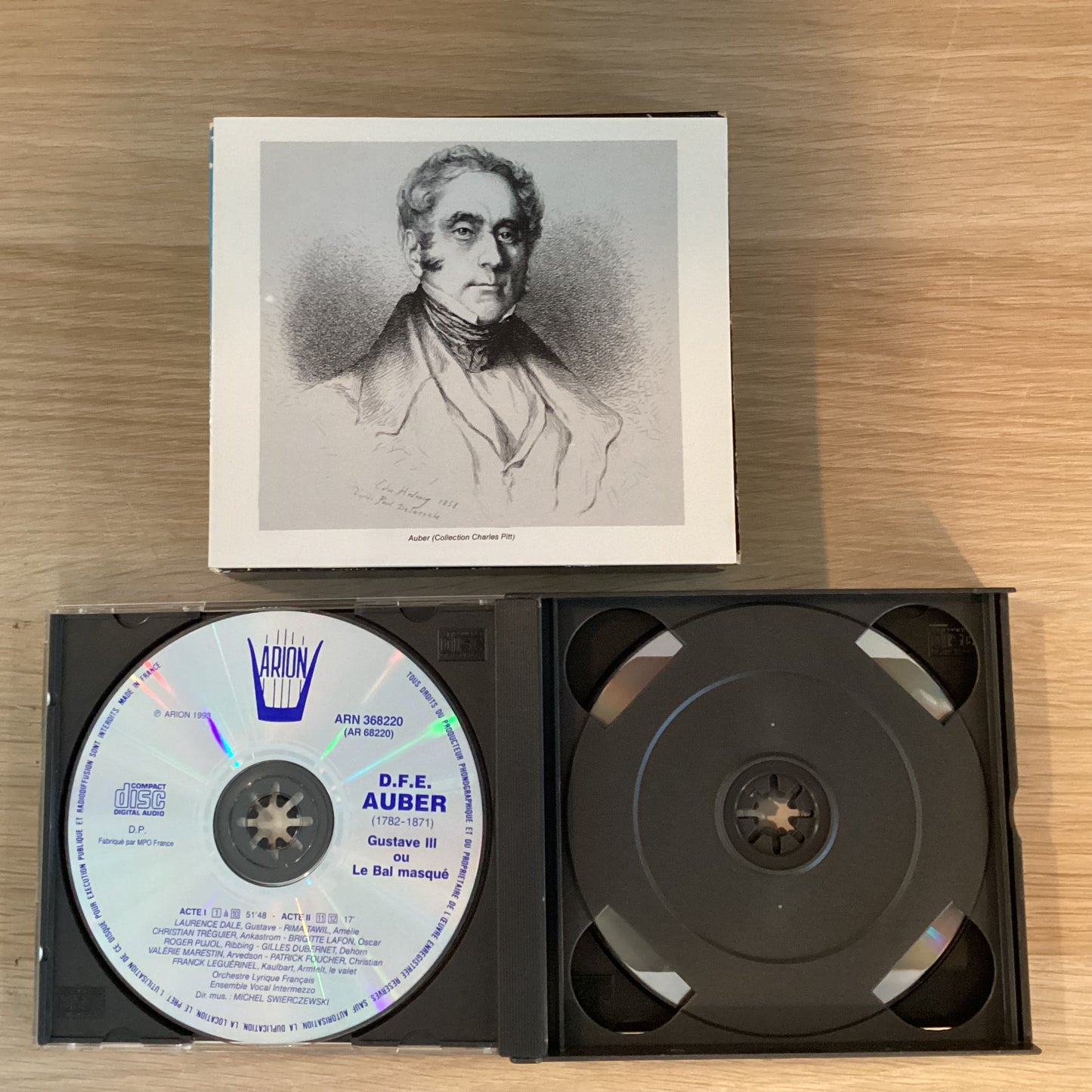 Daniel-Francois-Esprit Auber, Michel Swierczewski ‎– Gustave III ou Le Bal masqué, France 1993 Arion ‎– ARN 368220 3xCD