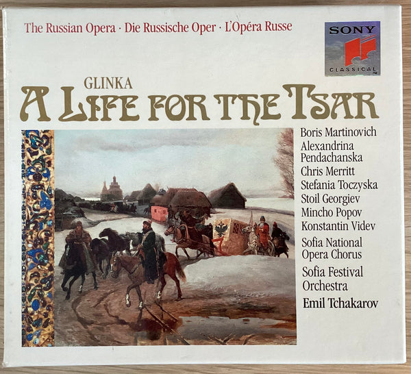Glinka - A Life For The Tsar, Boris Martinovich, Emil Tchakarov, E.U. 1991 Sony Classical ‎– S3K 46 487 3xCD