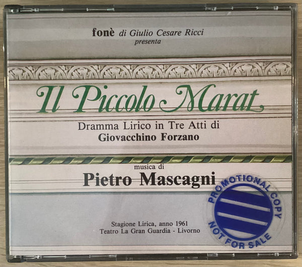 Pietro Mascagni – Il Piccolo Marat, Italy Fonè – 88 F 17-37 2xCD