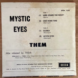 Them  ‎– Mystic Eyes. Australian Decca ‎– DFEA 7528 7" EP