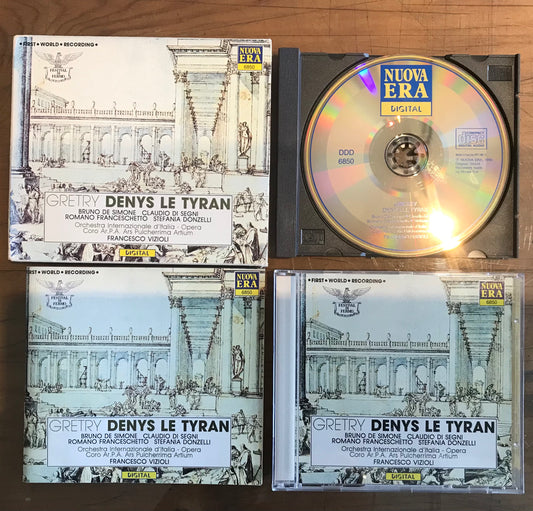 Gretry - Denys Le Tyran, De Simone, Di Segni, Vizioli. Italy 1990 NUOVA ERA – 6850